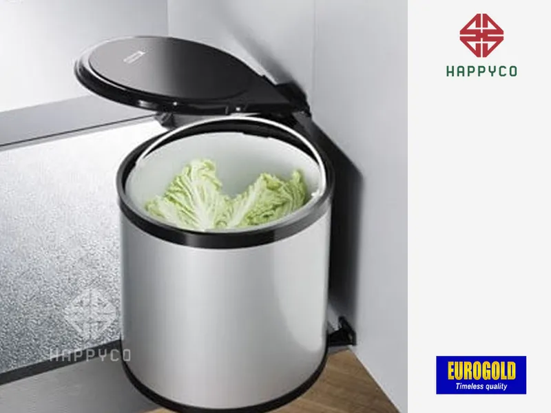 THÙNG RÁC TRÒN GẮN CÁNH E0101 EUROGOLD