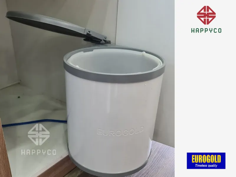 THÙNG RÁC TRÒN GẮN CÁNH E0101 EUROGOLD