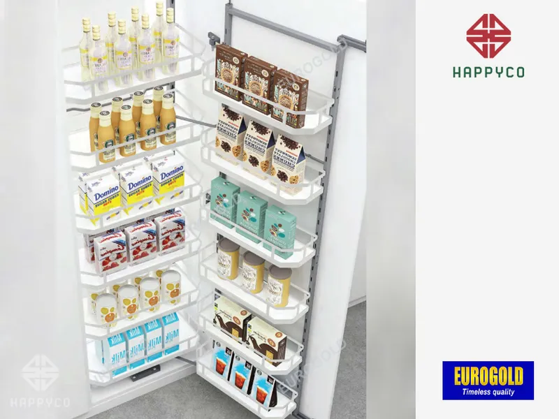 TỦ ĐỂ ĐỒ KHÔ ĐÁY ĐẶC NAN DẸT 6 TẦNG EUROGOLD MC040645