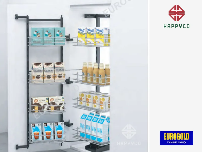 TỦ ĐỒ KHÔ INOX 304 NAN OVAL 4 TẦNG EPV1445 EUROGOLD