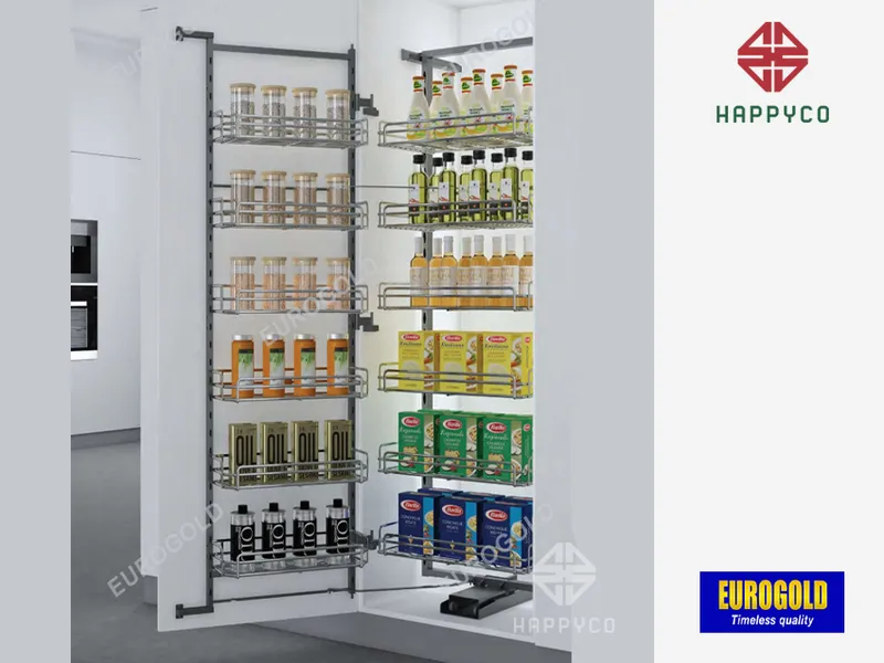 TỦ ĐỒ KHÔ INOX 304 NAN OVAL 6 TẦNG EPV1645 EUROGOLD