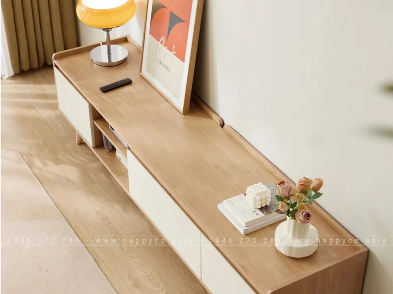 Tủ gỗ kệ tivi đơn giản hiện đại KT6839