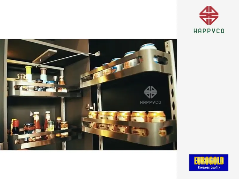 TỦ KHO INOX HỘP 6 TẦNG CÁNH MỞ M040645 EUROGOLD