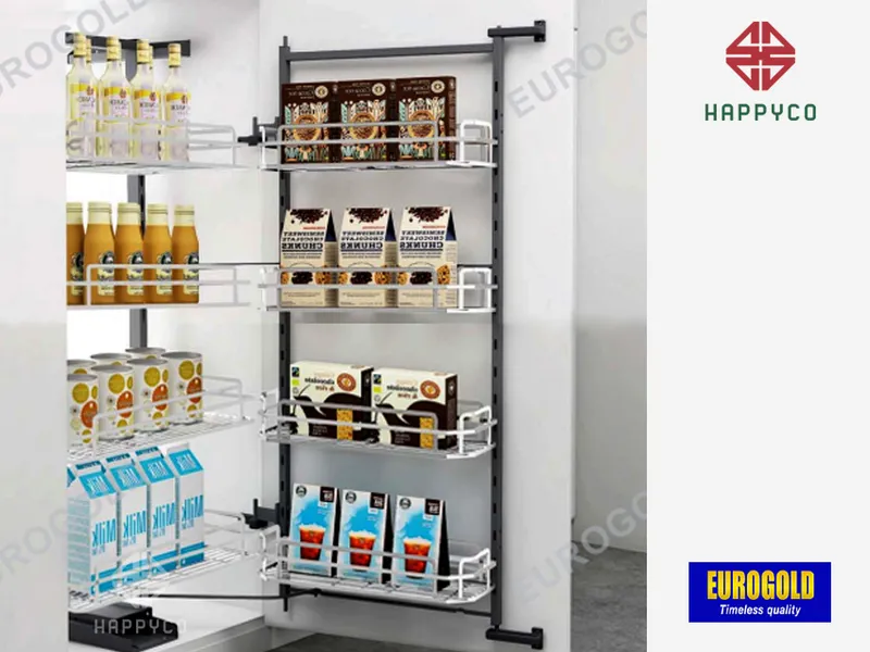 TỦ KHÔ NAN DẸT 4 TẦNG EUROGOLD CÁNH MỞ EPL80445
