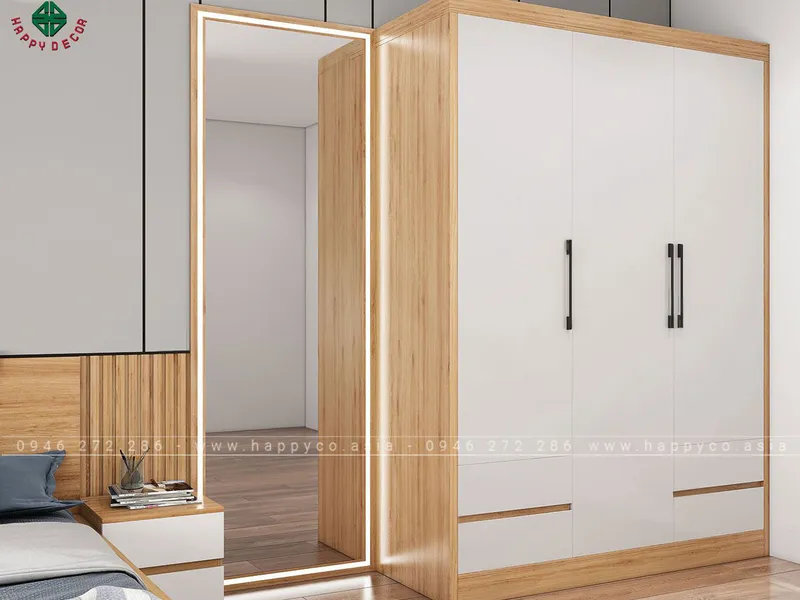 Tủ quần áo 3 buồng TA6804