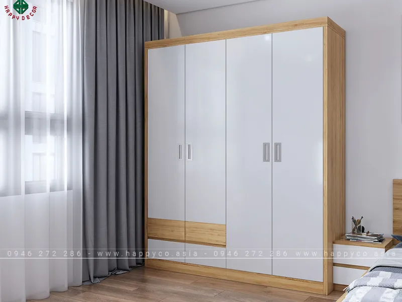 Tủ quần áo 4 buồng tiện dụng TA6824