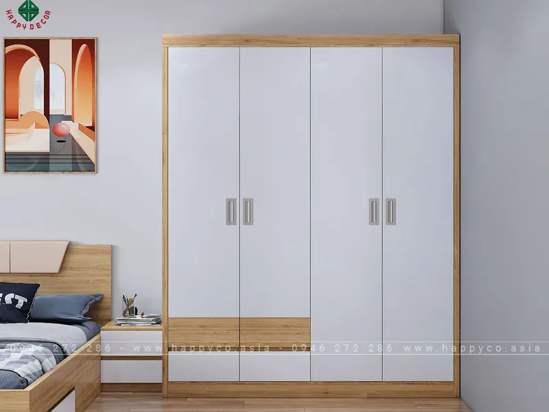 Tủ quần áo 4 buồng tiện dụng TA6808