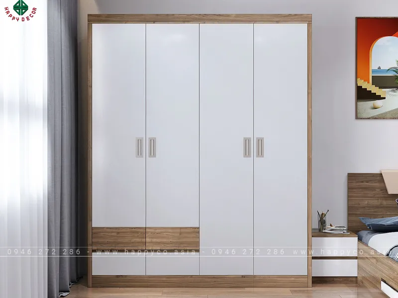 Tủ quần áo 4 buồng tiện dụng TA6824