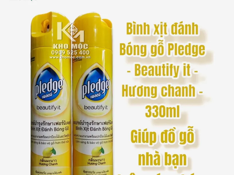 Bình Xịt Làm Bóng Gỗ PLEDGE 330ML