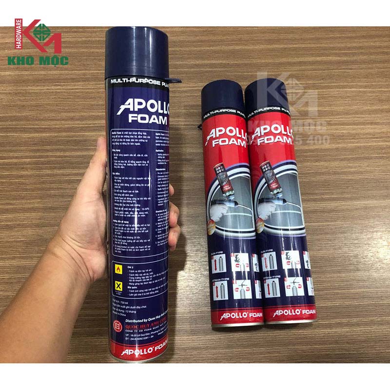 Lưu ý và cách sử dụng keo bọt nở Apollo foam