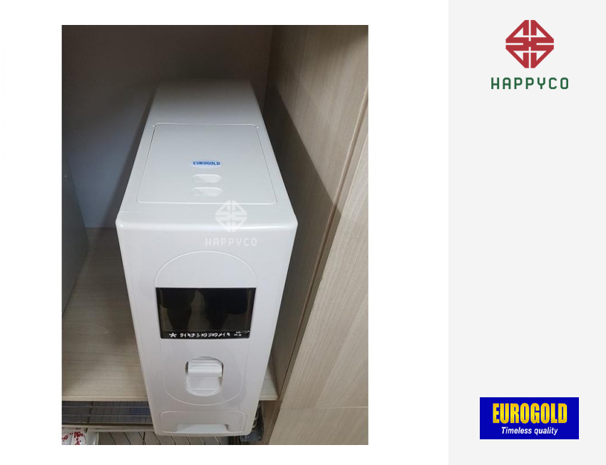 Thùng gạo âm tủ ray giảm chấn B17