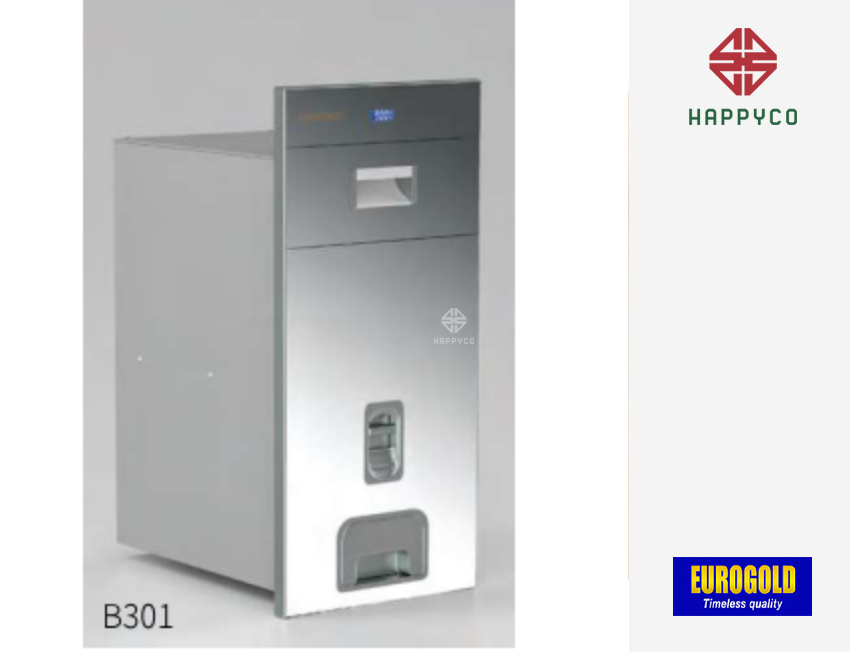 Thùng gạo gương nút nhấn B301 – Eurogold