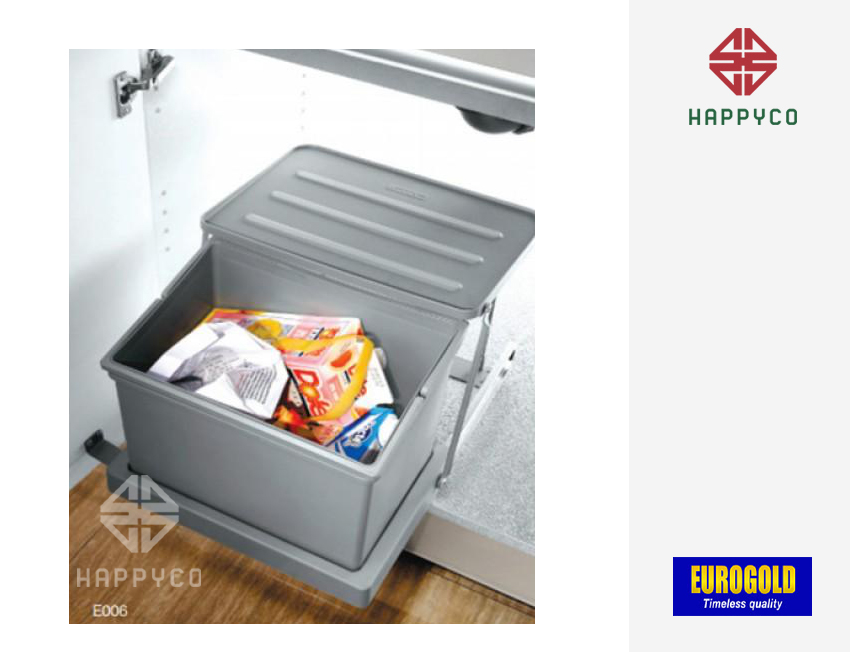THÙNG RÁC ÂM TỦ CAO CẤP E006 EUROGOLD