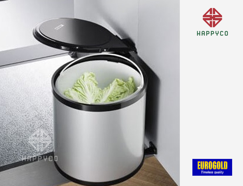 THÙNG RÁC TRÒN GẮN CÁNH E0101 EUROGOLD