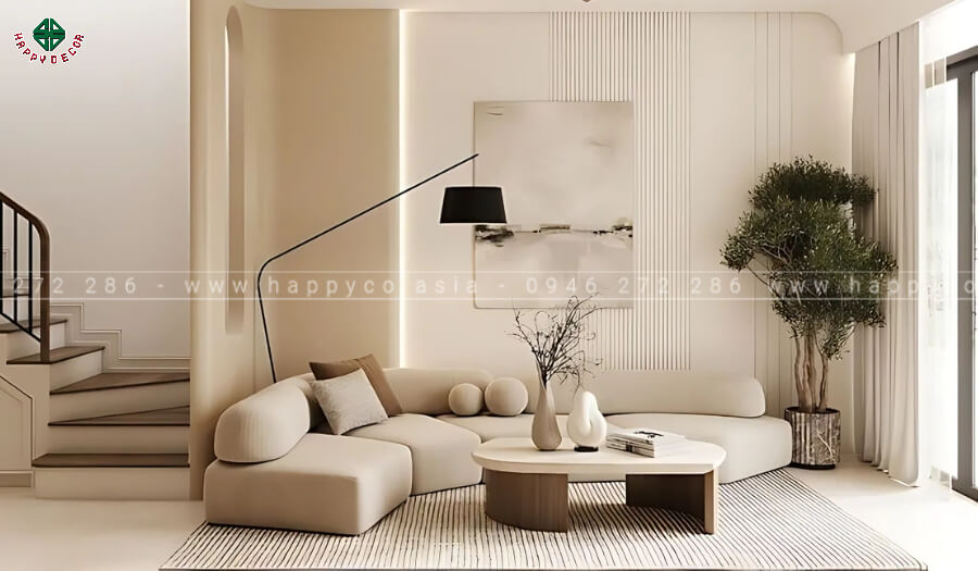 Phòng khách tối giản khiến không gian trở nên rộng rãi Phòng khách tối giản khiến không gian trở nên rộng rãi