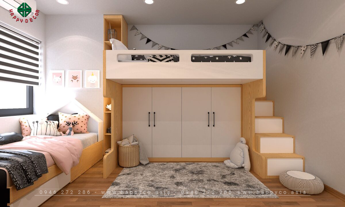 Nội thất căn hộ 3 phòng ngủ- Mẫu 12