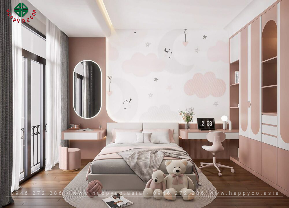 Nội thất căn hộ 2 phòng ngủ- Mẫu 07