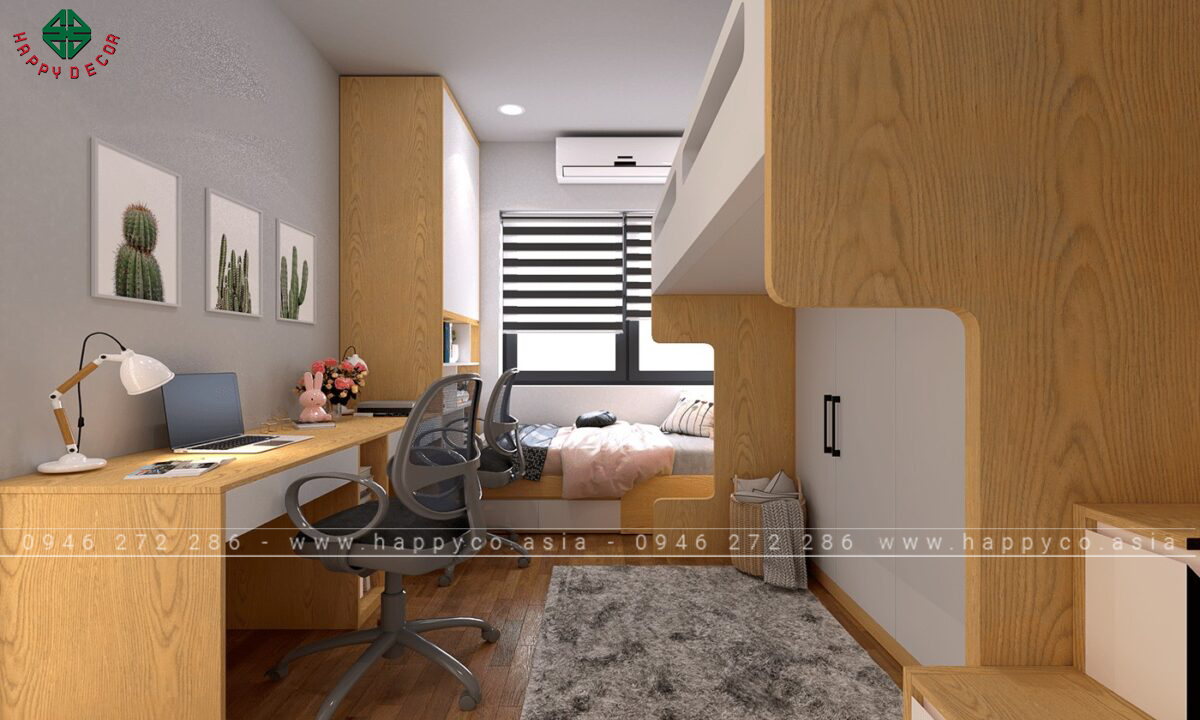 Nội thất căn hộ 3 phòng ngủ- Mẫu 11