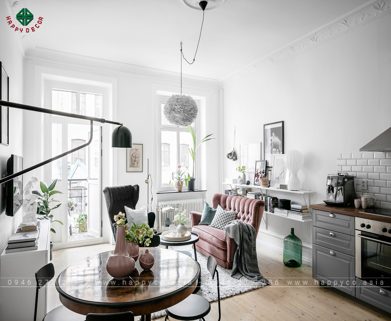 Nội thất căn hộ một phòng ngủ