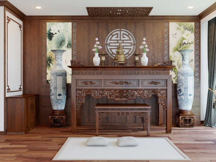 Nội thất phòng thờ - Mẫu 02