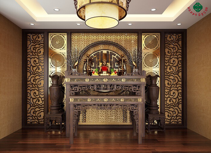Phong cách thiết kế phòng thờ- Mẫu 01