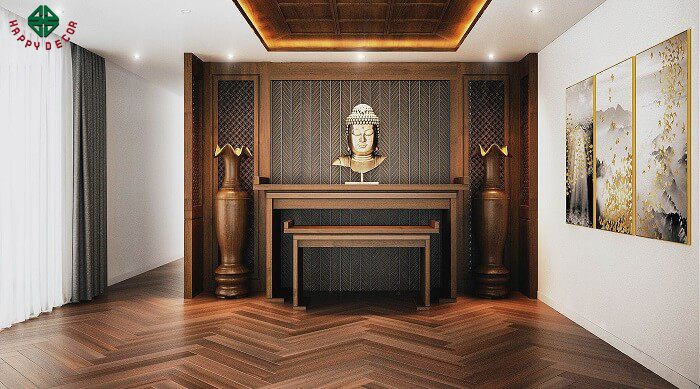 Phong cách thiết kế phòng thờ- Mẫu 03