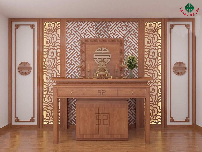 Phong cách thiết kế phòng thờ- Mẫu 04