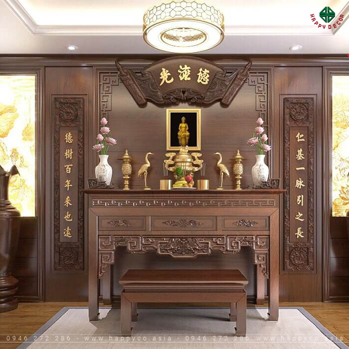 Phong cách thiết kế phòng thờ- Mẫu 05