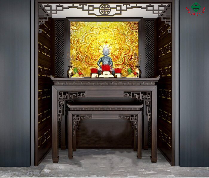 Phong cách thiết kế phòng thờ- Mẫu 07