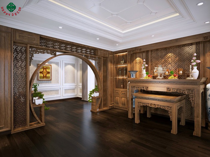 Phong cách thiết kế phòng thờ- Mẫu 09