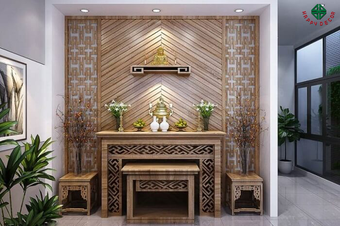 Phong cách thiết kế phòng thờ- Mẫu 11