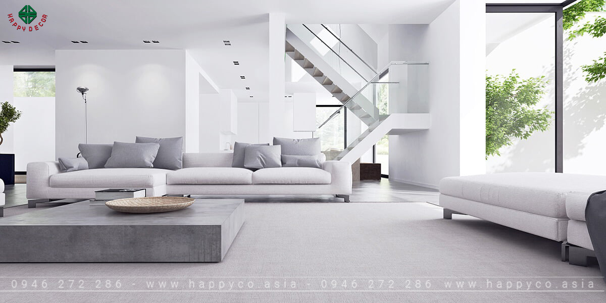 Phong cách thiết kế tối giản, giảm thiểu số lượng đồ đạc nhiều nhất có thể