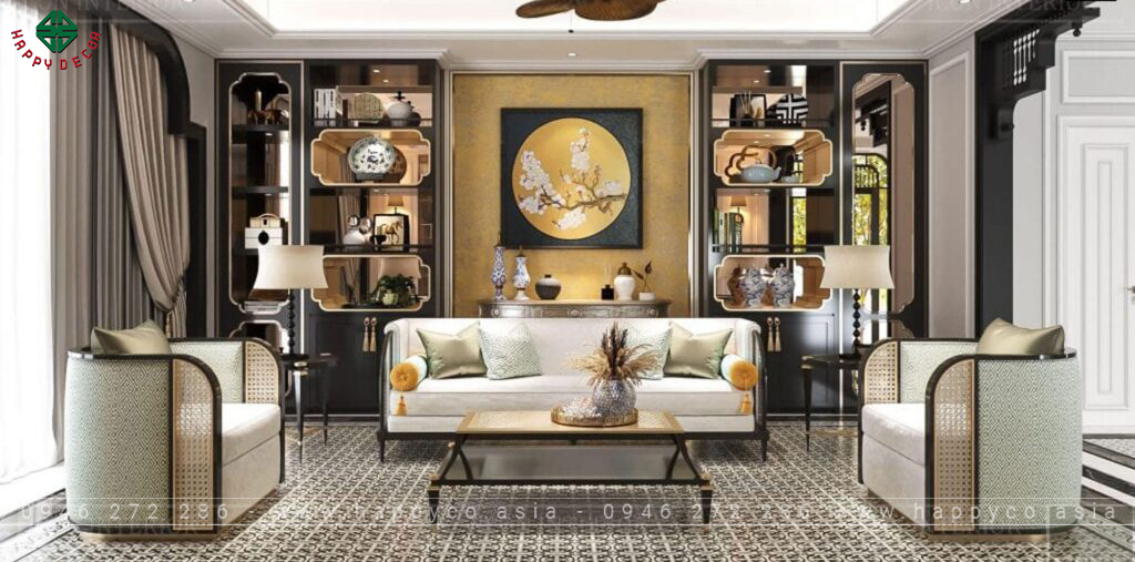 Mẫu thiết kế nội thất theo phong cách Indochine