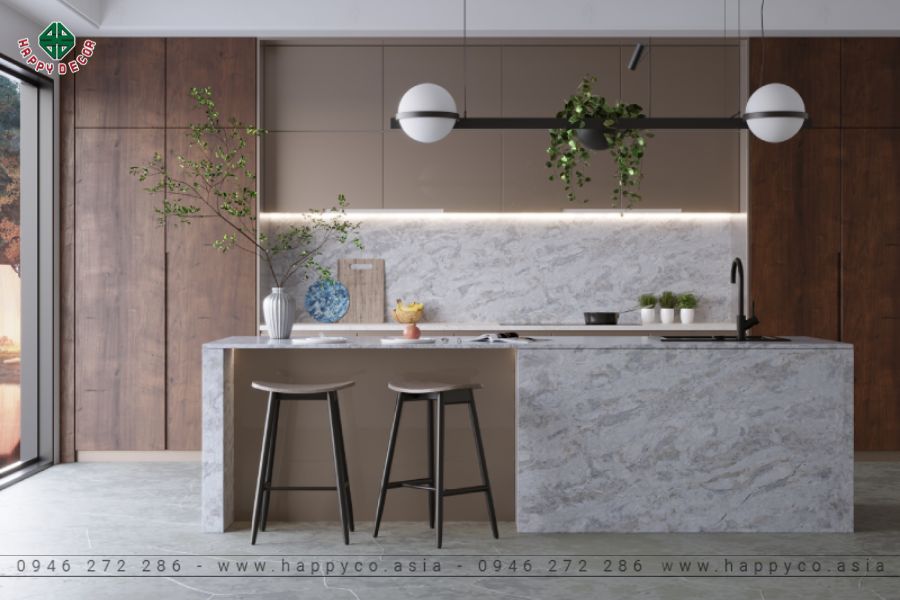 Thiết kế đảo bếp với công năng phù hợp Thiết kế đảo bếp với công năng phù hợp