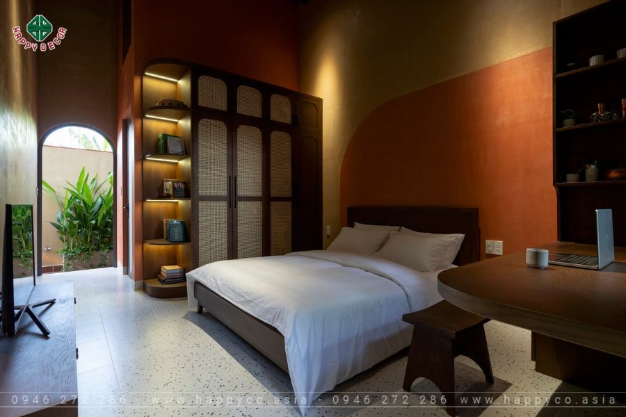 Lối dẫn ra sân sau cho khu vực giặt phơi đồ Lối dẫn ra sân sau cho khu vực giặt phơi đồ