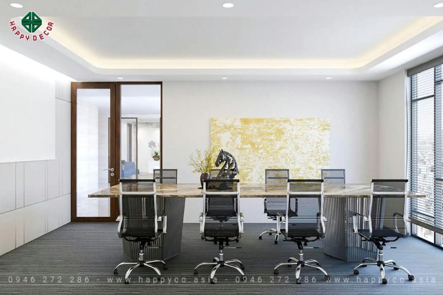 Phòng họp rộng rãi được trang bị đầy đủ những phụ kiện cần thiết Phòng họp rộng rãi được trang bị đầy đủ những phụ kiện cần thiết