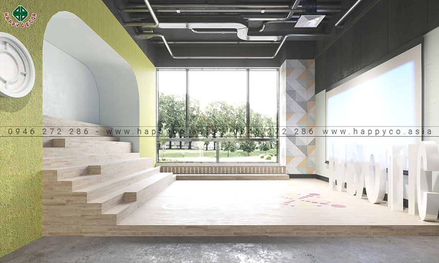 Hội trường mang đậm tính sáng tạo Hội trường mang đậm tính sáng tạo