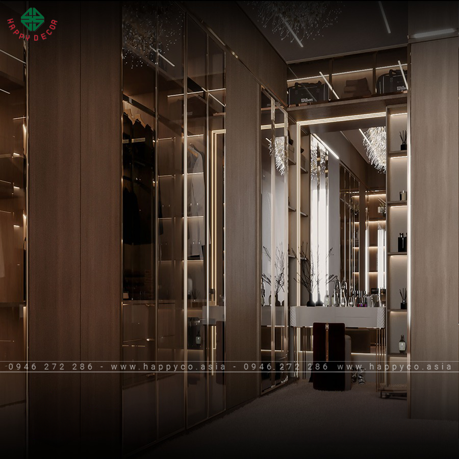 Tủ áo cánh kính được ưa chuộng bởi sự kết hợp hoàn hảo giữa tính năng lưu trữ và thẩm mỹ.