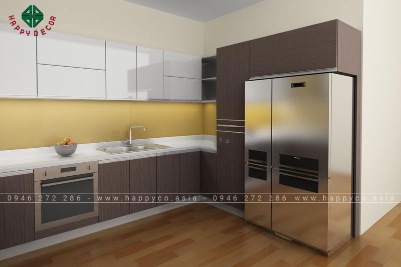 Tủ bếp melamine đẹp - mẫu 10