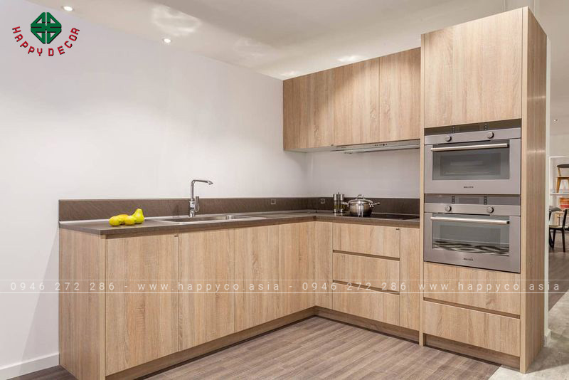 Tủ bếp melamine đẹp - mẫu 11