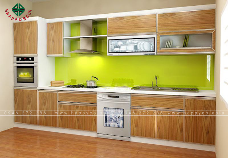 Tủ bếp melamine đẹp - mẫu 15