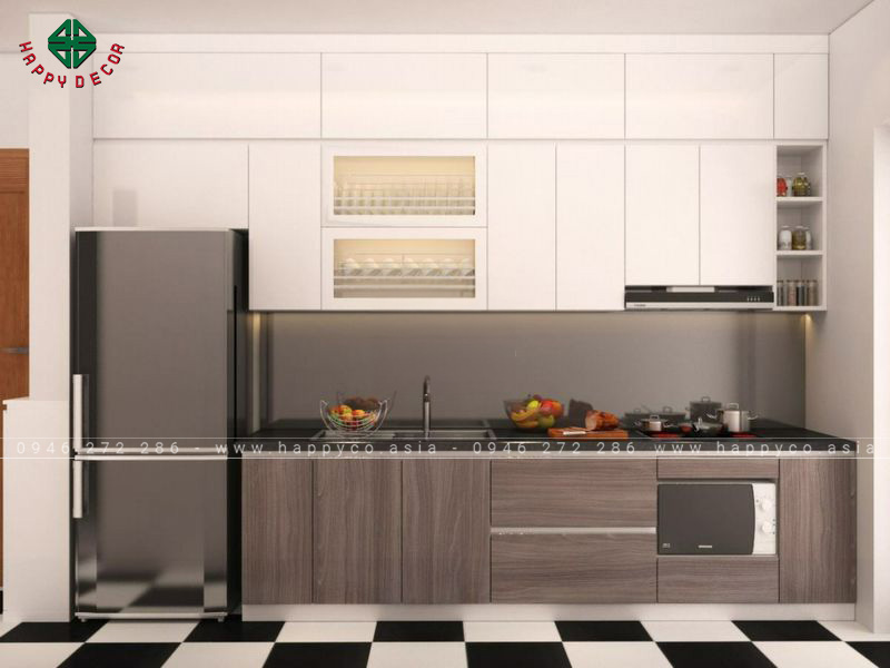 Tủ bếp melamine đẹp - mẫu 20