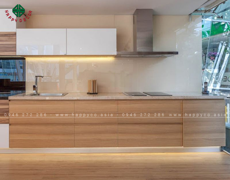 Tủ bếp melamine đẹp - mẫu 22