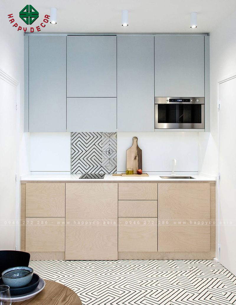 Tủ bếp melamine đẹp - mẫu 27