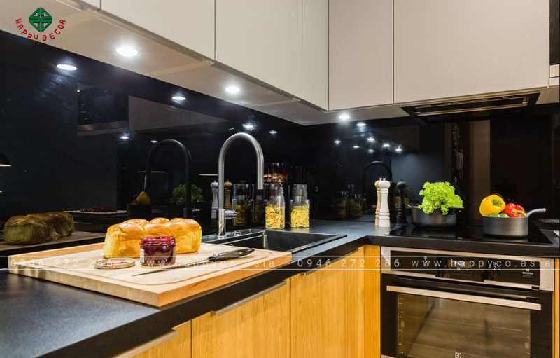 Tủ bếp melamine đẹp - mẫu 05