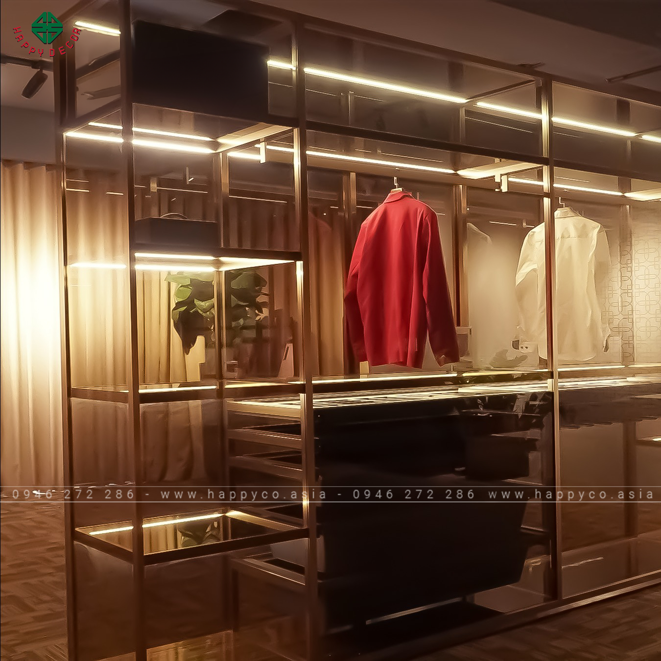 Tủ áo cánh kính