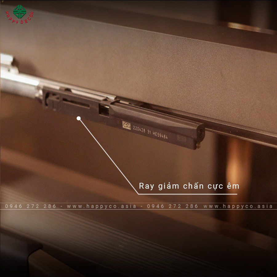 Ray âm giảm chấn làm cho việc trượt thêm nhẹ nhàng