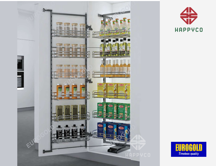 TỦ ĐỒ KHÔ INOX 304 NAN OVAL 6 TẦNG EPV1645 EUROGOLD