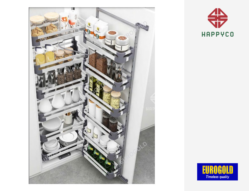 TỦ KHO INOX HỘP 6 TẦNG CÁNH MỞ M040645 EUROGOLD
