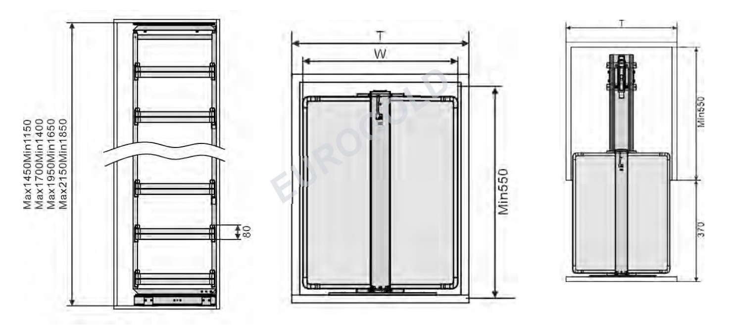 tủ kho inox hộp cánh rút M030640